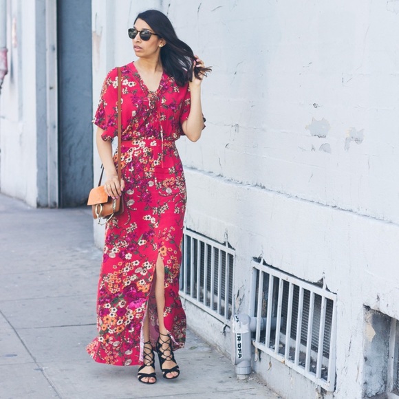 WAYF Floral Maxi Dress. Small - Picture 2 of 15